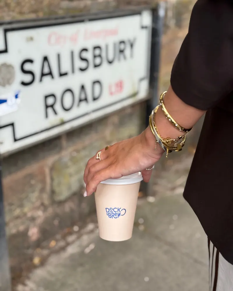 A Dock & Brew cup on Salisbury Road